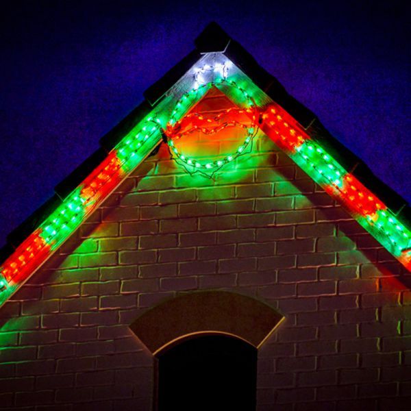 LED PEPPERMINT STICK (RED/GREEN)- Set of 12- #LED-PS44RG
